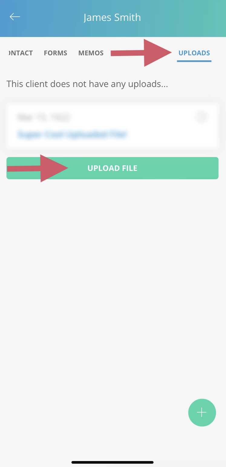 Uploading files and photos in the mobile app – ClinicSense